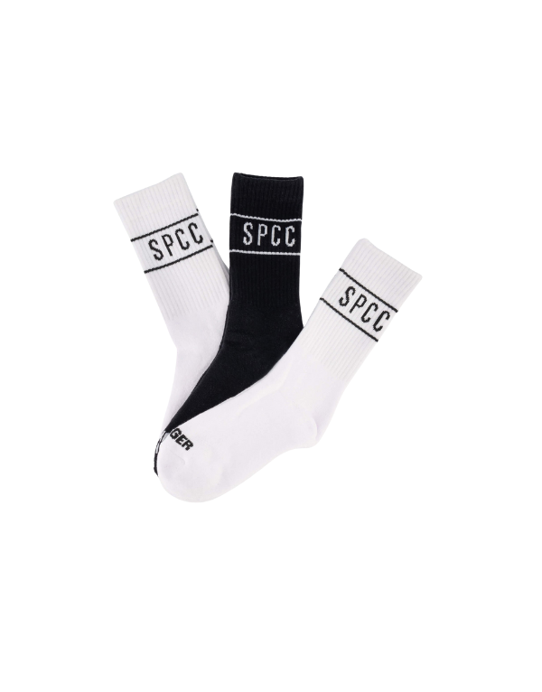 S.P.C.C Declen Socks White/Black Men
