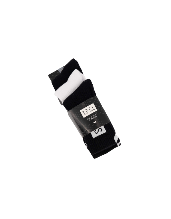 S.P.C.C Johnson Socks 3 Pack Black/White Men
