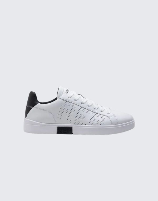 Replay Polys Studio Sneakers In White And Black Men