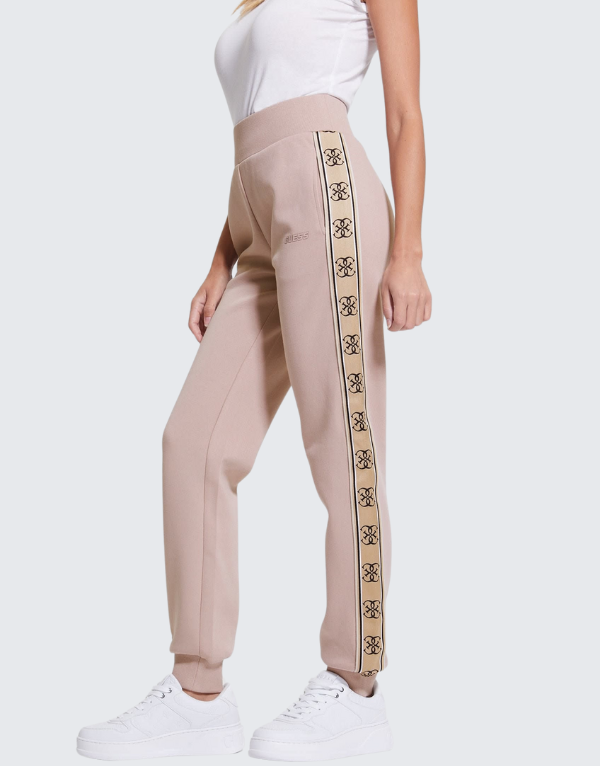 Guess Ladies Britney Jogger Pants In Dark Brown Women