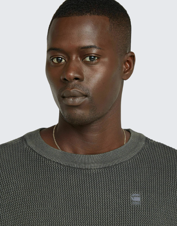 G-Star Raw Serrated R Knit Sweater In Salute Mens
