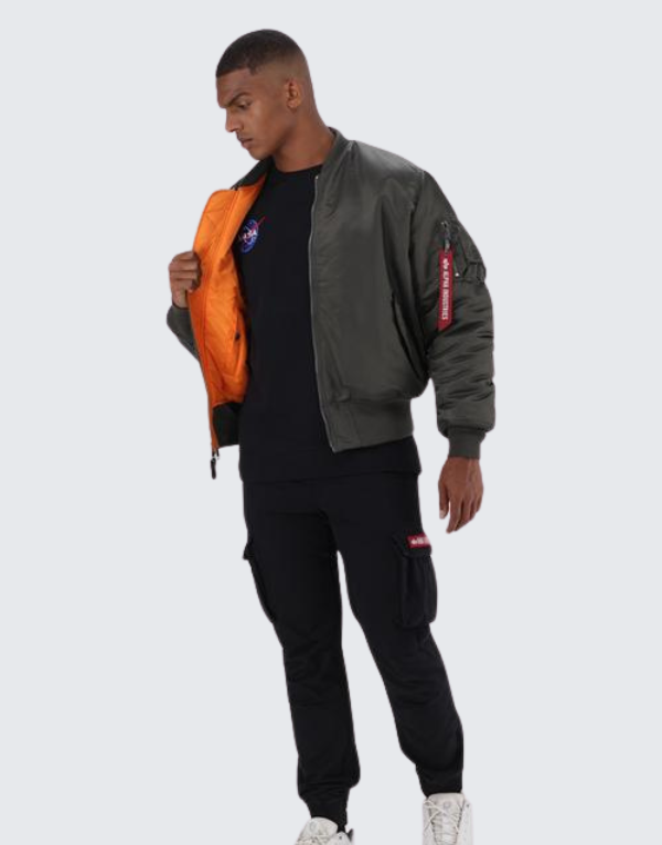Alpha Ma-1 Classic Jacket 004 In Rep Grey Mens