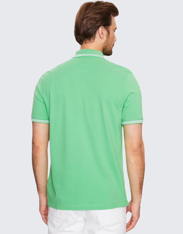 Bugatti Short Sleeve Polo 530 Green Men