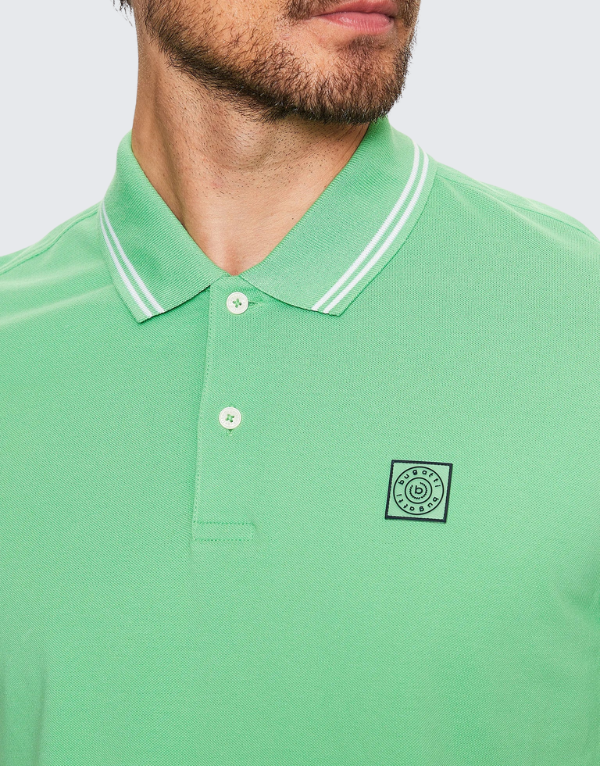 Bugatti Short Sleeve Polo 530 Green Men