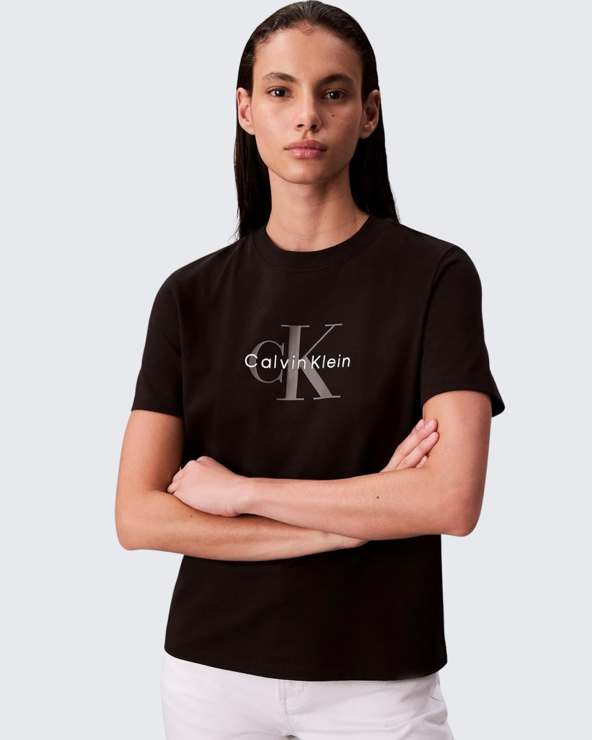 Calvin Klein 90S Monologo Fit Short Sleeve T-Shirt Black