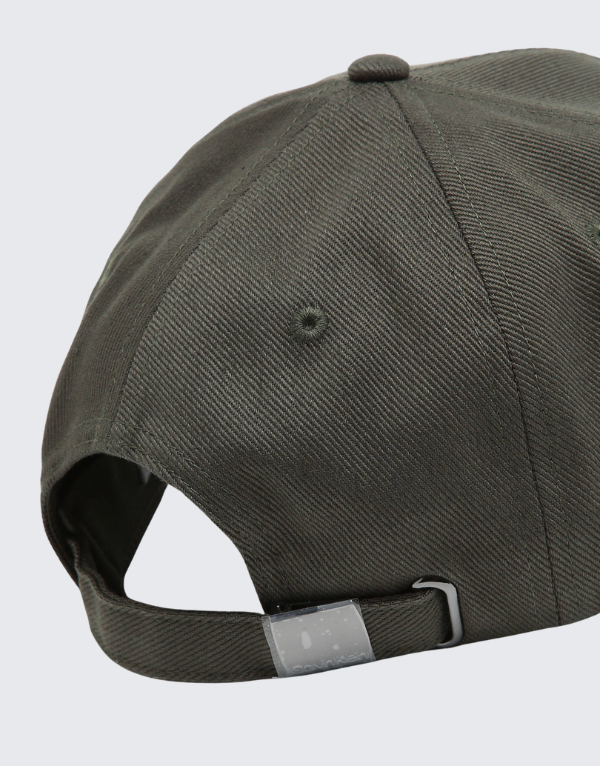 Calvin Klein Accessory Metal Lettering Baseball Cap Olive Men