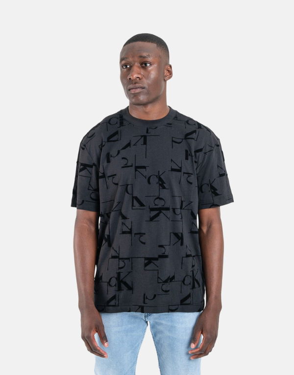 Calvin Klein All Over Print T-Shirt Black Men