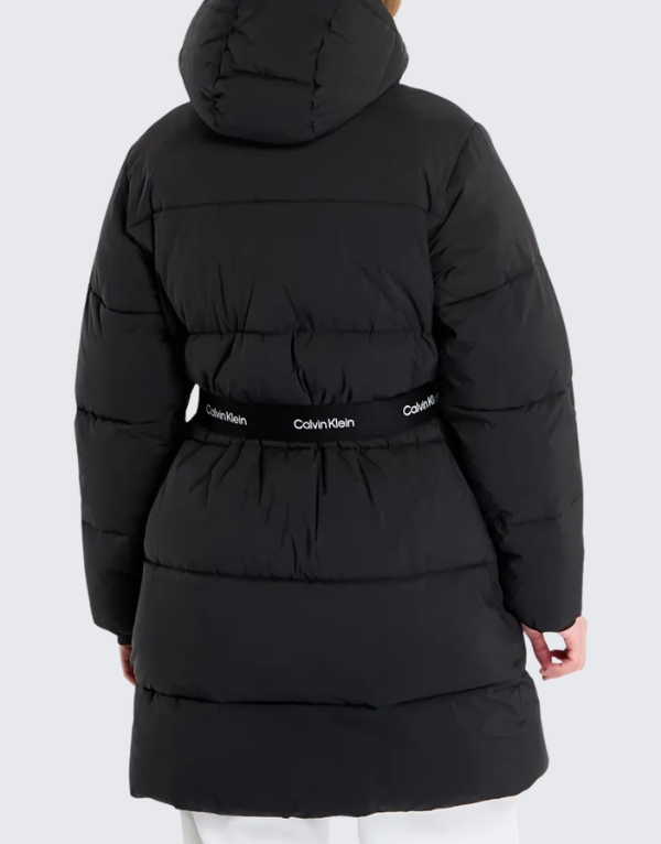 Calvin Klein Belted Midweight Puffer Jacket Black Women