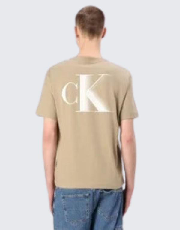 Calvin Klein Bold Short Sleeve T-Shirt Khaki Men