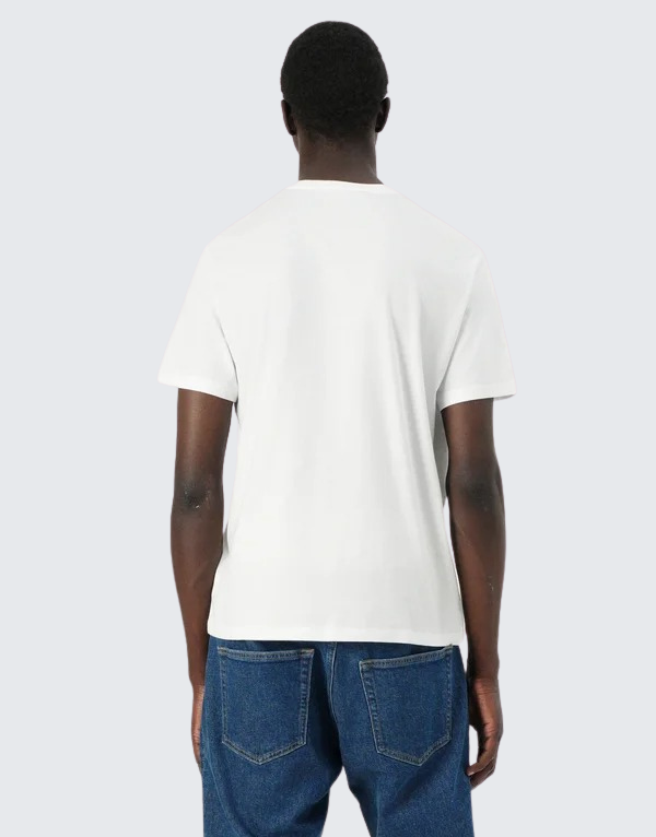Calvin Klein Box Graphic Short Sleeve T-Shirt In White Men