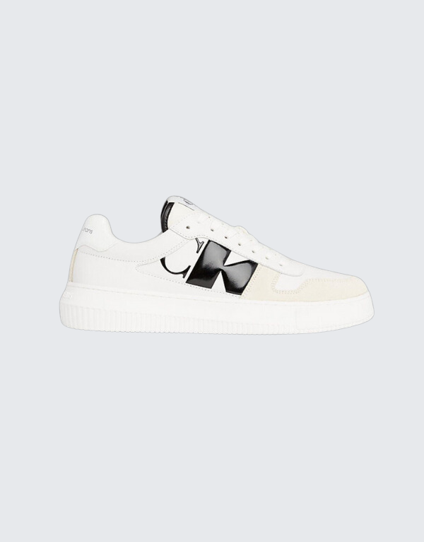 Calvin Klein Chunky Cupsole Sneaker Leather White Men.