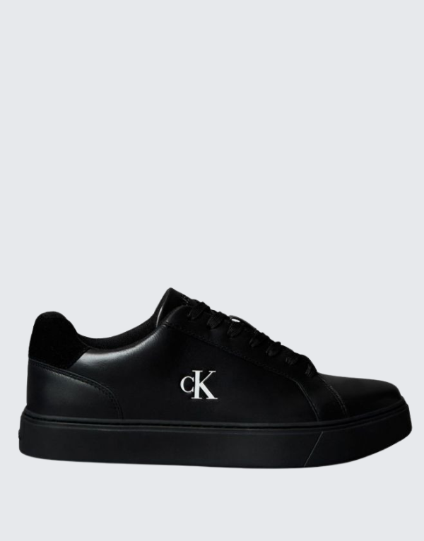 Calvin Klein Classic Cupsole Lace Up Leather Black Men