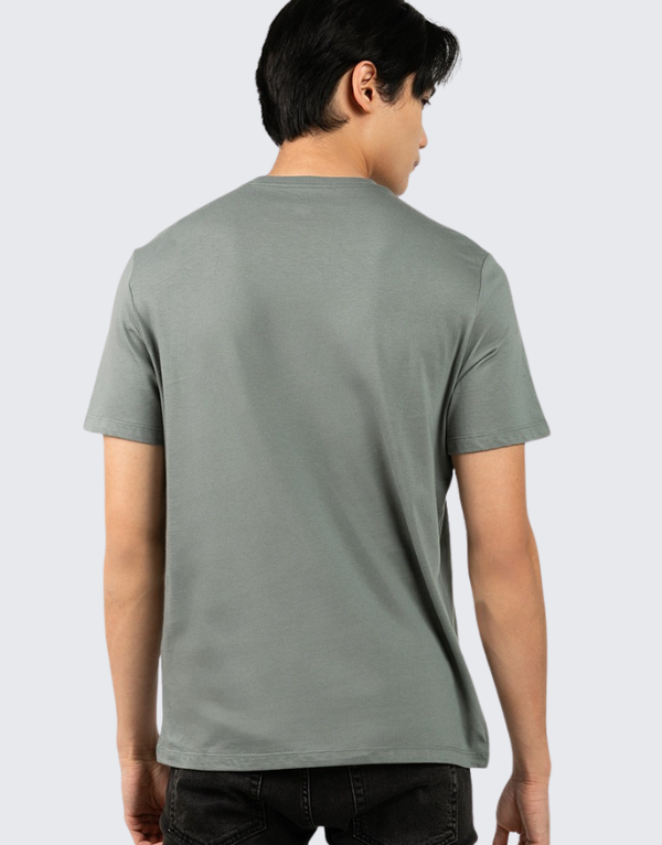 Calvin Klein Eu Word Stack Short Sleeve T-Shirt In Grey Men