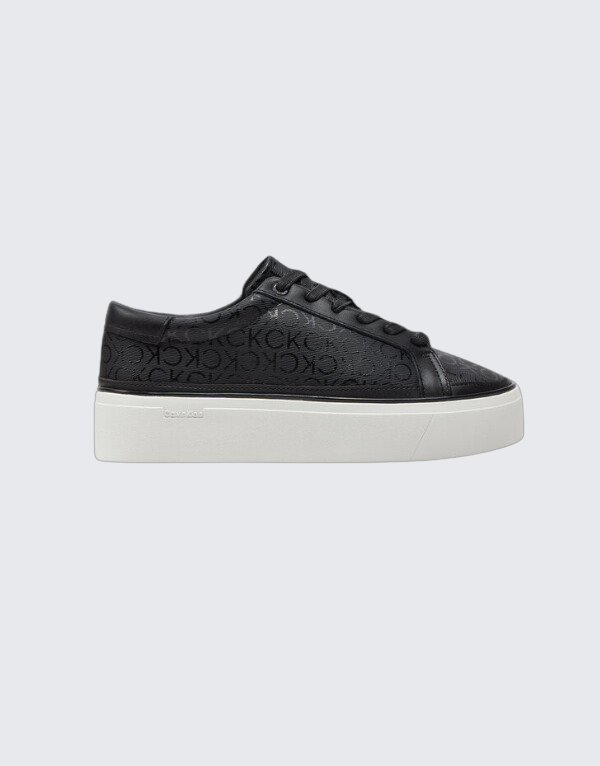 Calvin Klein Flatform Lace Up Black Womens