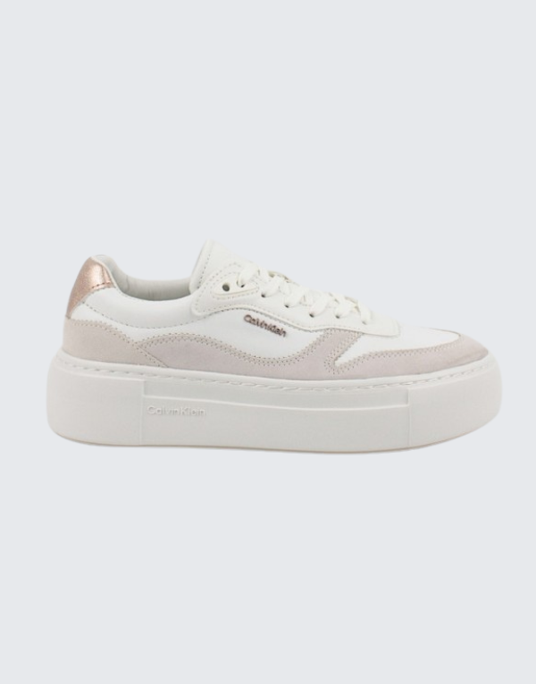 Calvin Klein Footwear Ff Cupsole Lace-Up Sneakers In White Men