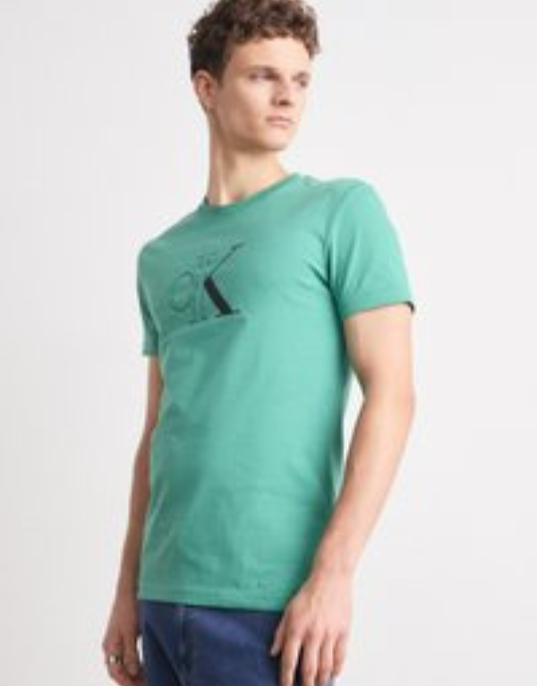 Calvin Klein Grid Box T-Shirt Light Blue Men