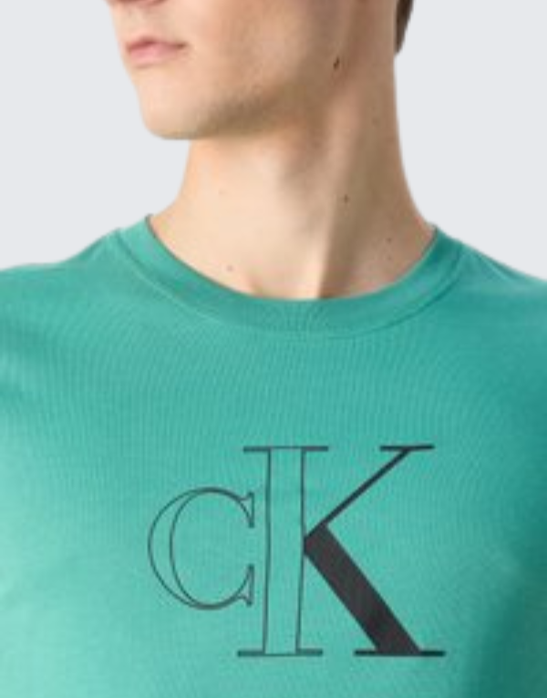 Calvin Klein Grid Box T-Shirt Light Blue Men