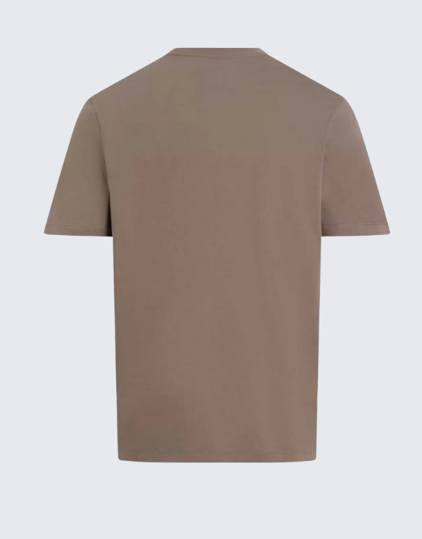 Calvin Klein Hero Mono Logo Short Sleeve T-Shirt In Brown Men