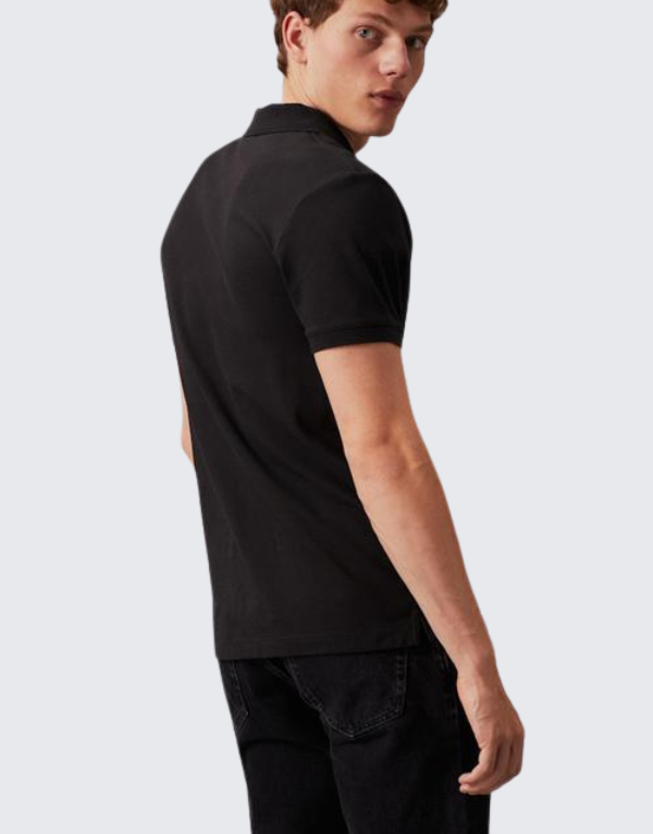 Calvin Klein Monogram Logo Polo T-Shirt Black Men
