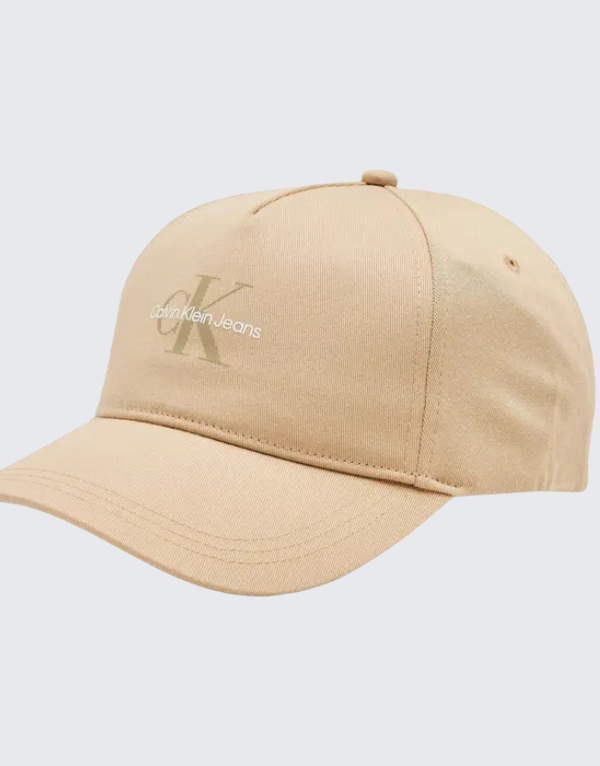 Calvin Klein Monogram Logo Print Cap Khaki Men