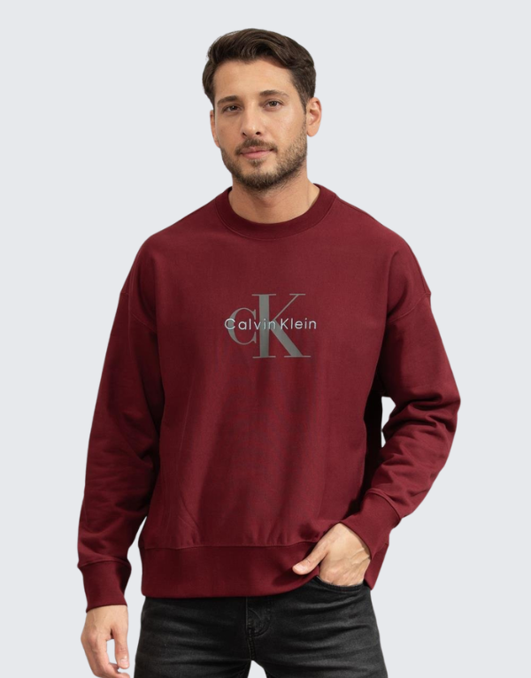 Calvin Klein Premium Terry Sweater Red Men