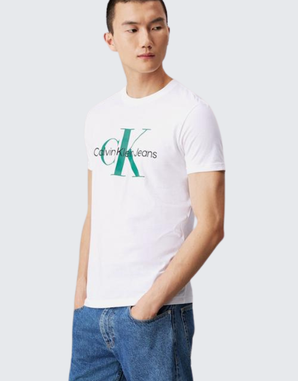 Calvin Klein Seasonal Monogram Logo T-Shirt White Men