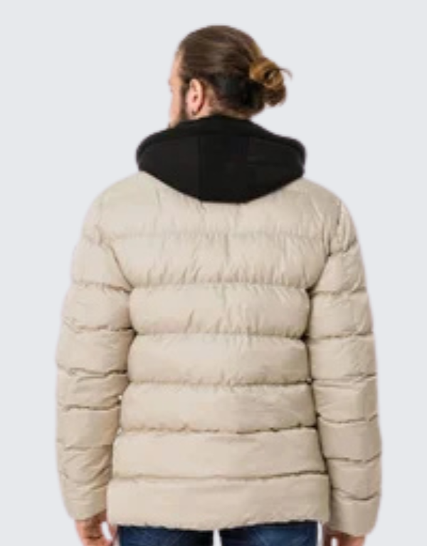 Cipo & Baxx Winter Jacket In Beige Mens