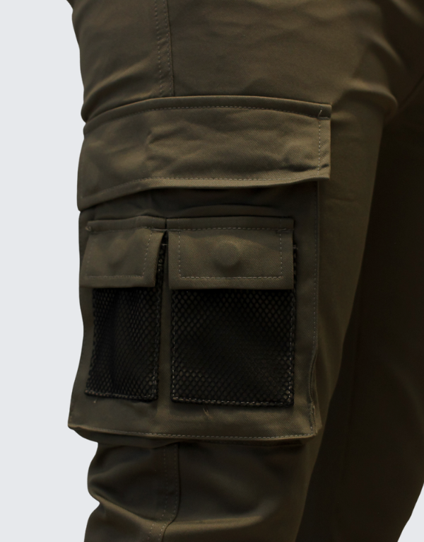 Covali Cargo Pants In Military Green For Men