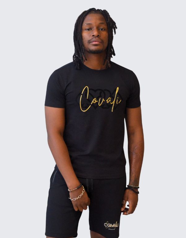 Covali Carte T-Shirt Black Men