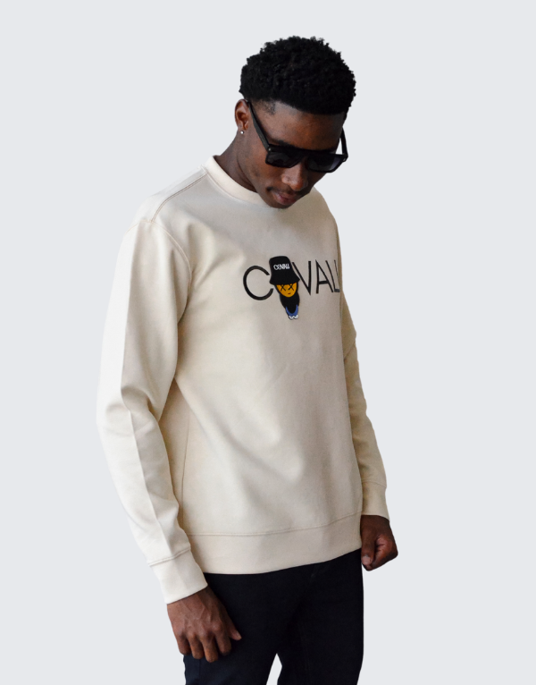 Covali Fondi Sweater In Beige Mens
