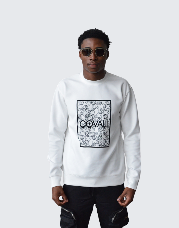 Covali Forio Sweater In Off White Men