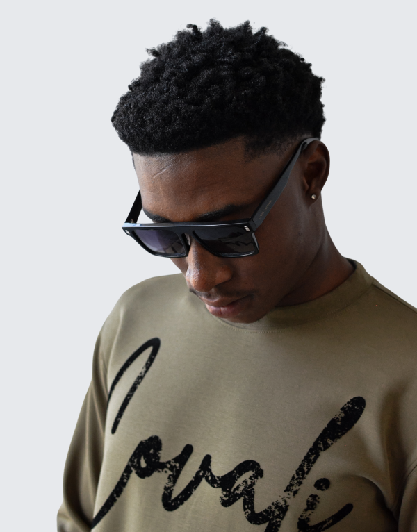 Covali Manarola Sweater In Olive Mens