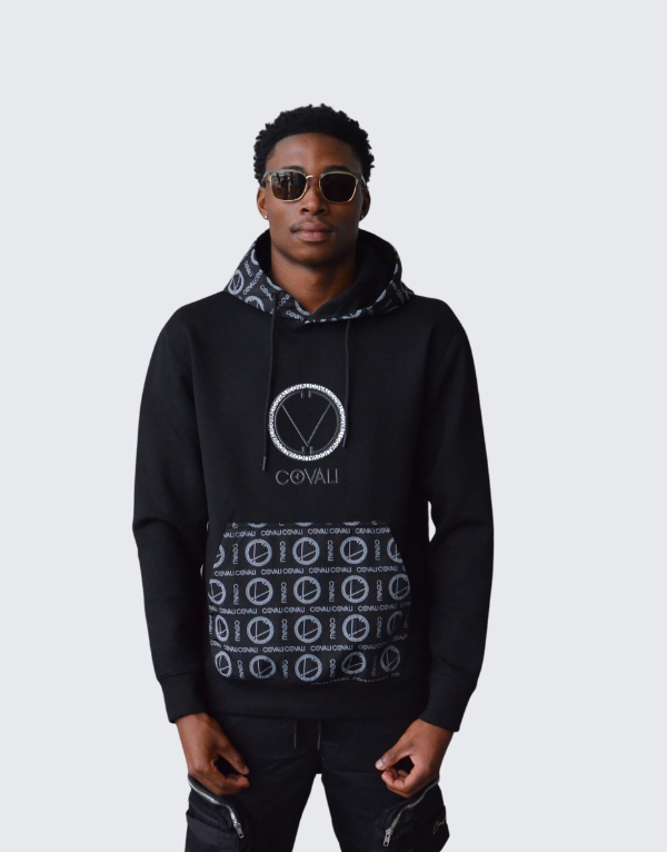 Covali Matera Hoodie In Black Mens