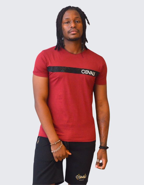 Covali Modela T-Shirt Burgundy Men