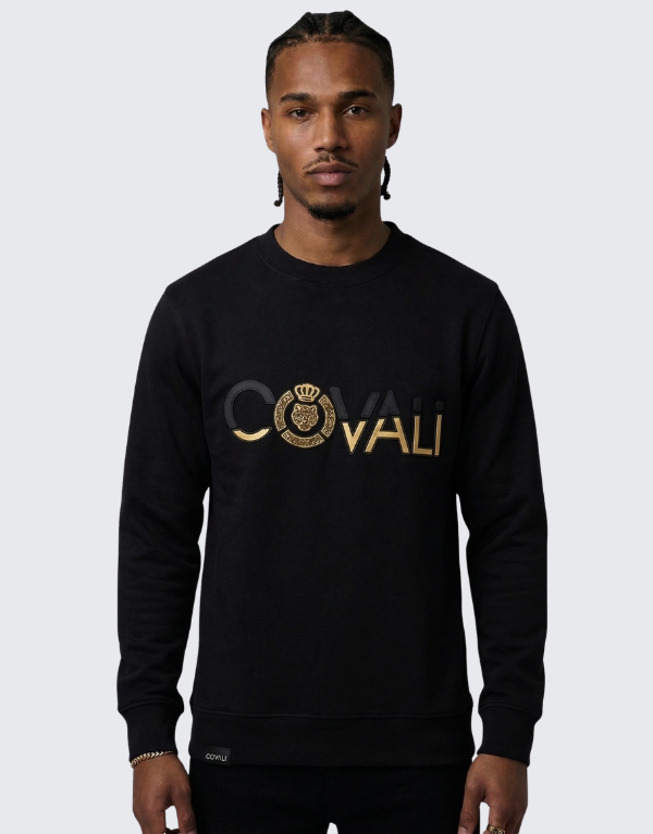 Covali Tiger Doro Sweater Black Men