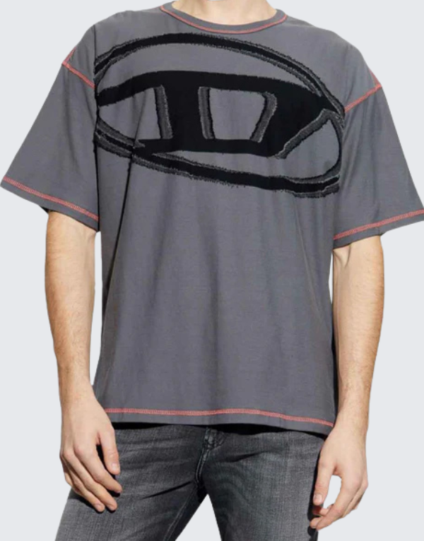Diesel T-Doxt Relaxed Fit Short Sleeve T-Shirt In 9Dv Men