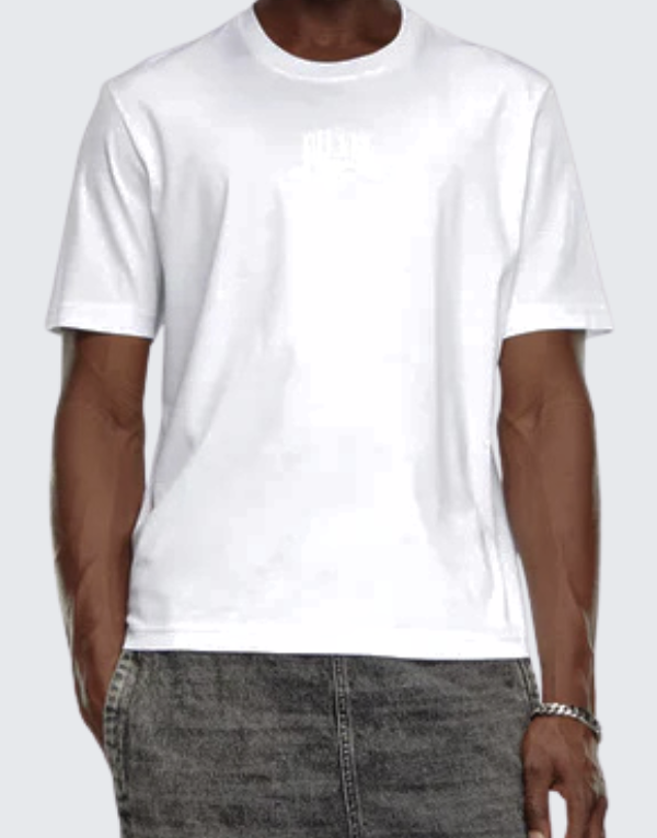 Diesel T-Madjust R2 Short Sleeve T-Shirt In 100 Men