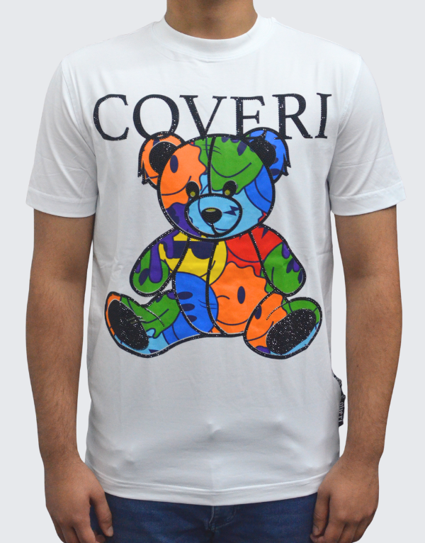 Enrico Coveri Bling Short Sleeve T-Shirt 06 White Men