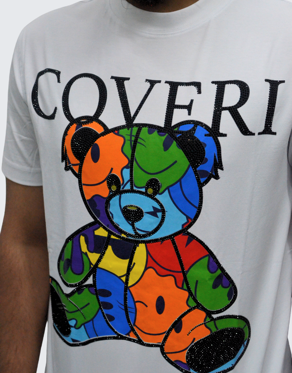 Enrico Coveri Bling Short Sleeve T-Shirt 06 White Men