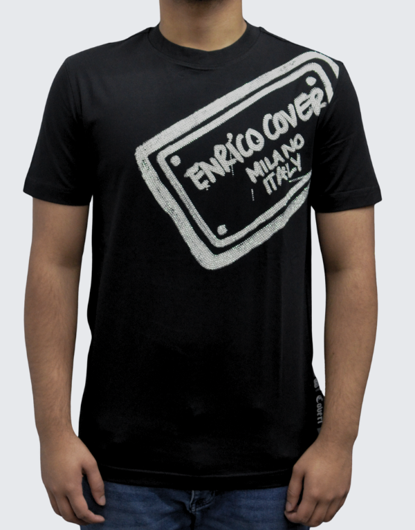 Enrico Coveri Bling Short Sleeve T-Shirt 07 Black Men