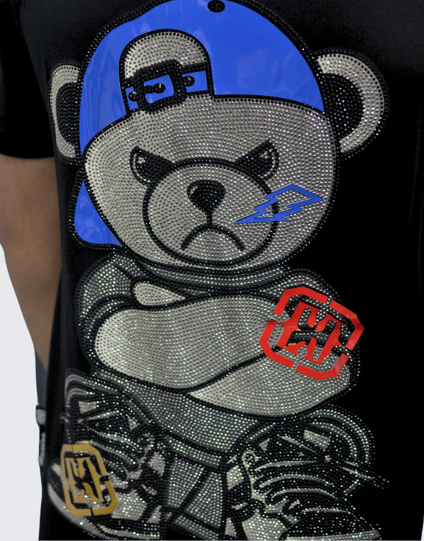 Enrico Coveri Bling Short Sleeve T-Shirt 3 Black Men