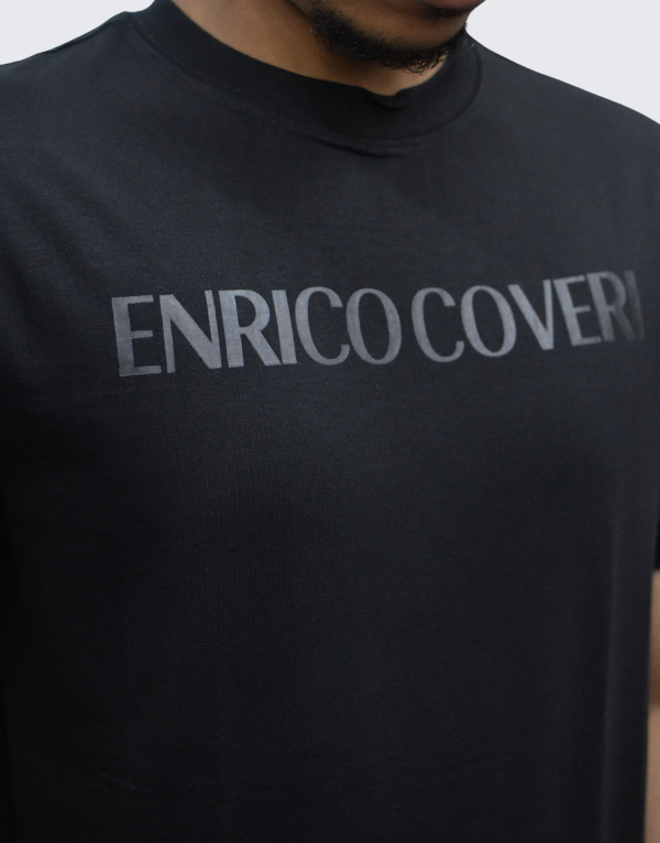 Enrico Coveri Bling Short Sleeve T-Shirt 4 Black Men
