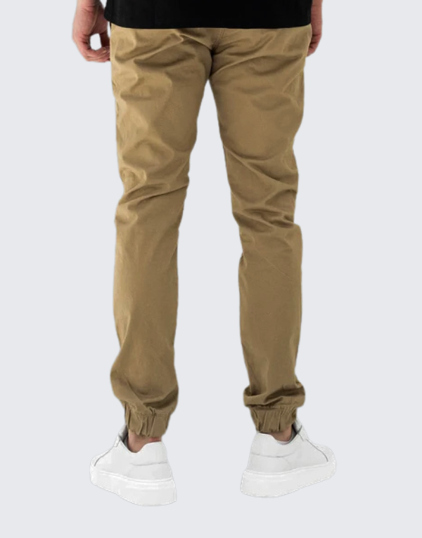 Fade Essential Cuffed Jogger Stone And Brown Men