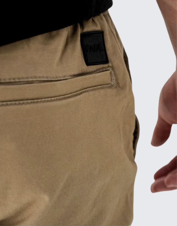 Fade Essential Cuffed Jogger Stone And Brown Men