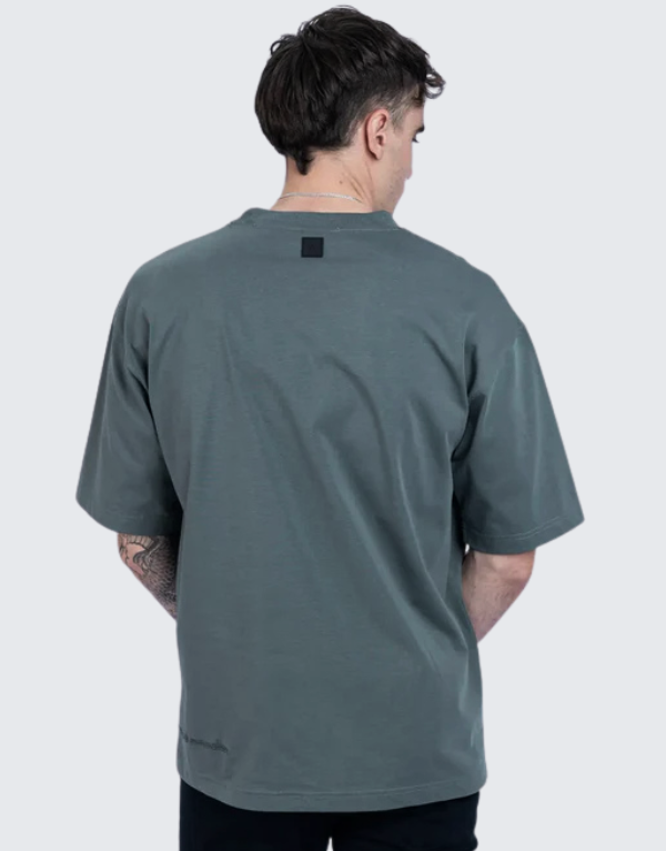 Fade Signature Boxy Short Sleeve T-Shirt Green Men