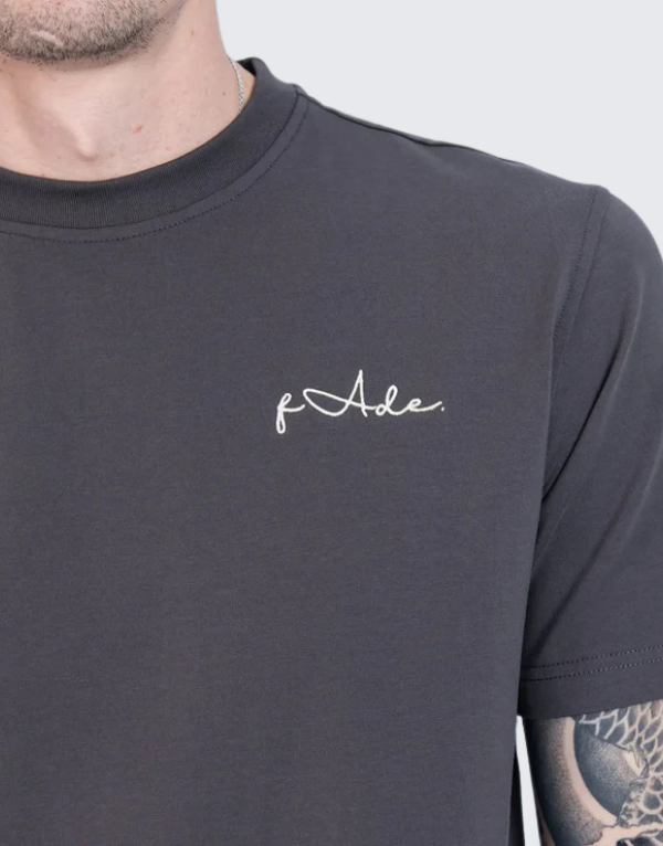 Fade Signature Slim Fit Short Sleeve T-Shirt Grey Men