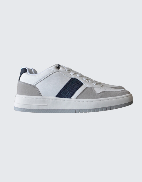 Denim G Raw Shoes G-Star Raw Brend Leather Denim White/Light Grey Men