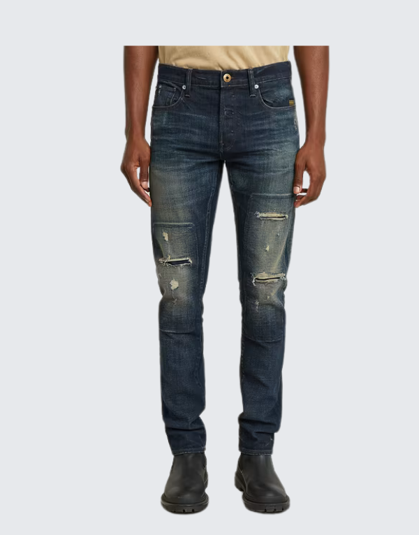 G-Star Raw 3301 Slim Jeans In Antique Foundry Wash For Men