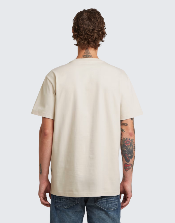 G-Star Raw Fabric Mix Pocket Short Sleeve T-Shirt White Bait Men
