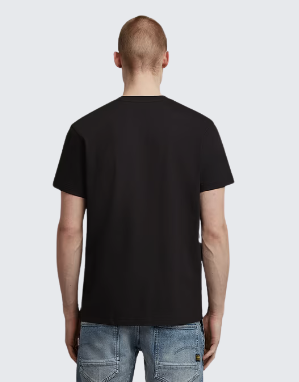 G-Star Raw Fabric Mix Short Sleeve T-Shirt Dark Black Men